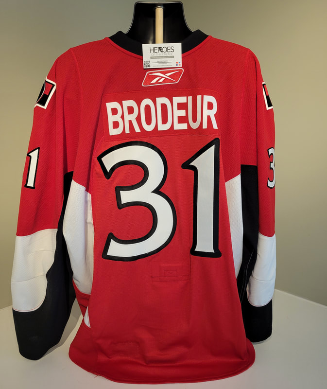 VANCOUVER CANUCKS RICHARD BRODEUR GAME WORN JERSEY SIGNED BY