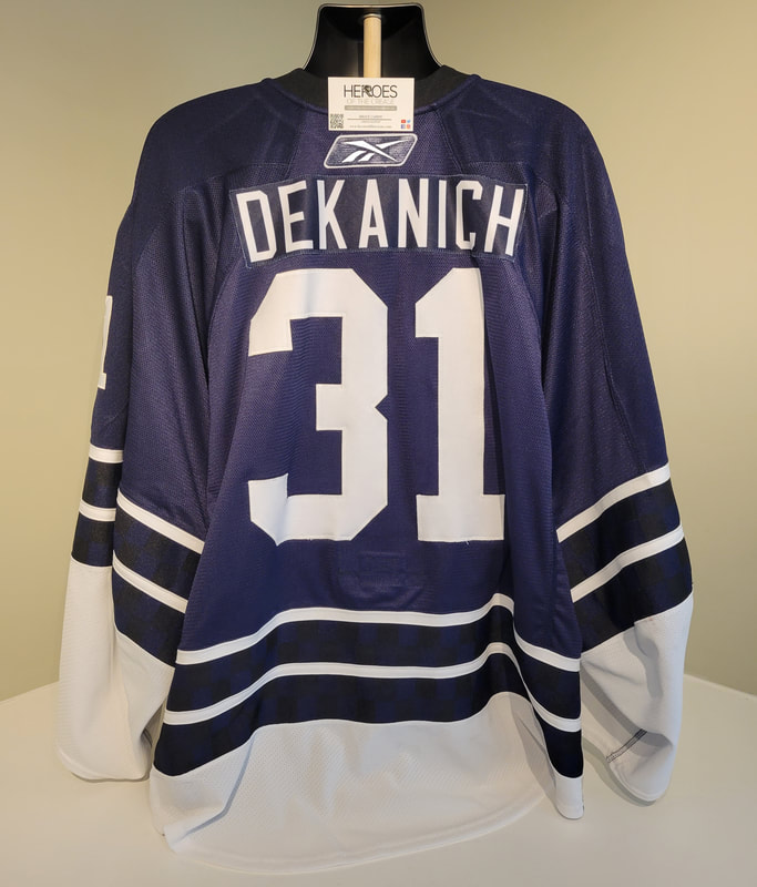 2008-09 Mark Dekanich Milwaukee Admirals Game Worn Jersey - AHL