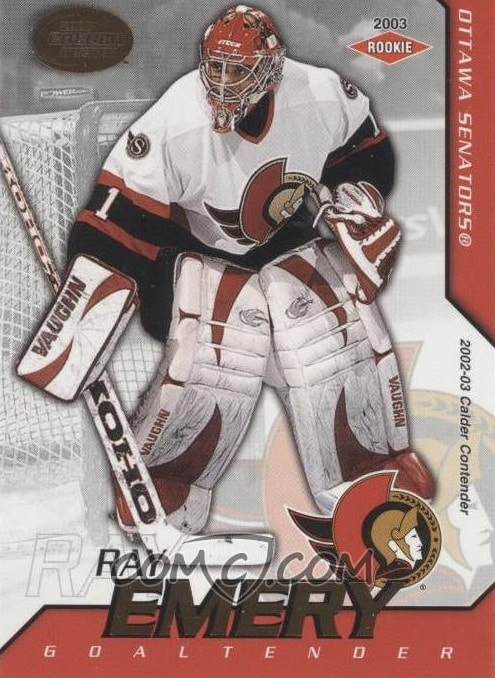 Ray Emery Ottawa NHL Hockey Autographed Signed Index Card JSA COA