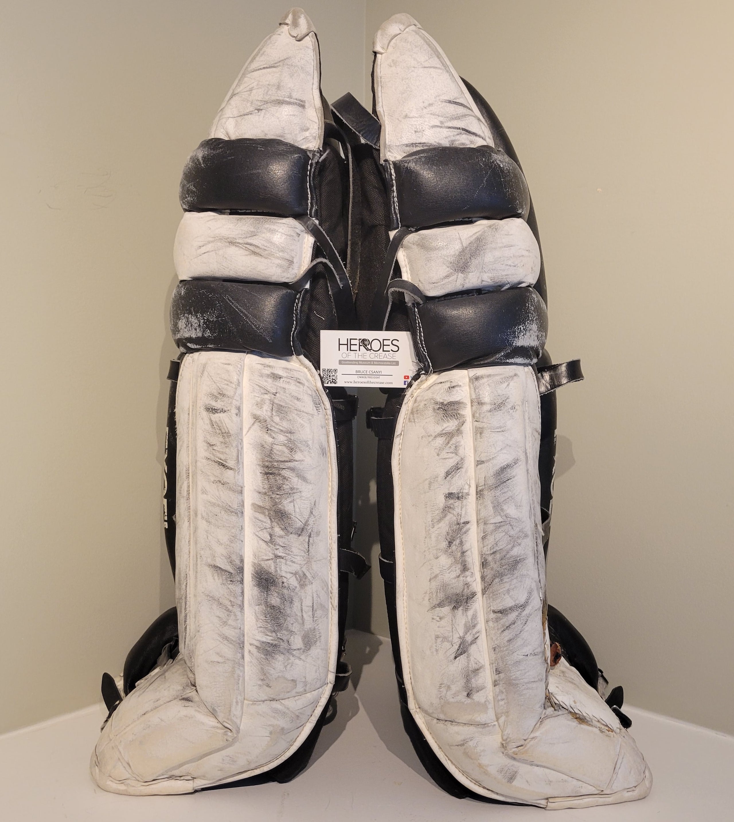 Mid 1990s Peter Sidorkiewicz Game Worn Glove and Blocker Set Used With New  Jersey Devils / Albany / Fort Wayne